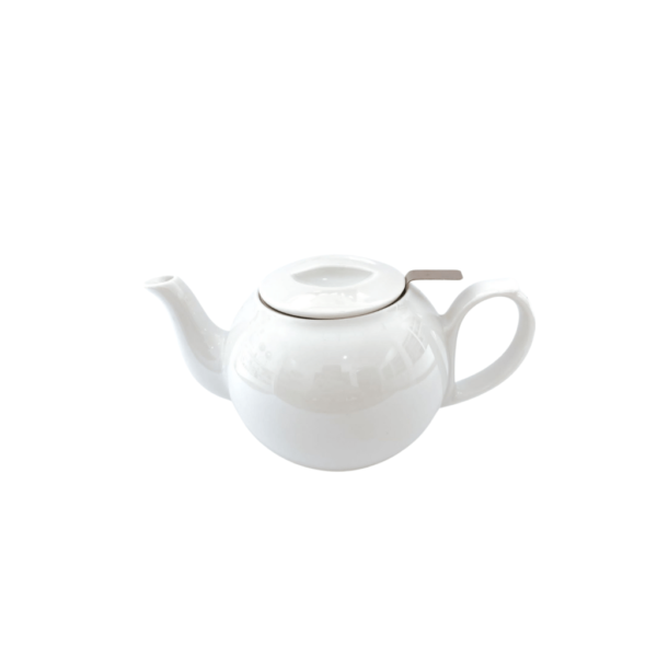 Tetera Blanca Porcelana con Filtro