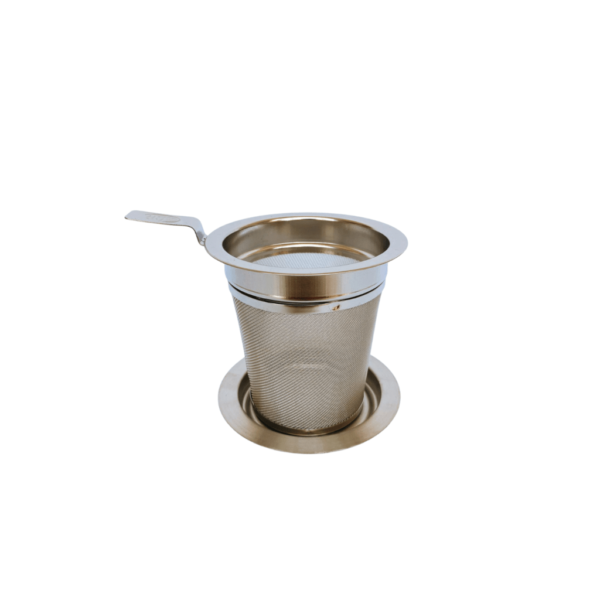 Filtro acero inox. con plato 6 cm.