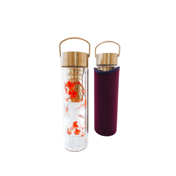 Termo cristal , flowtea filtro y funda 0,35l