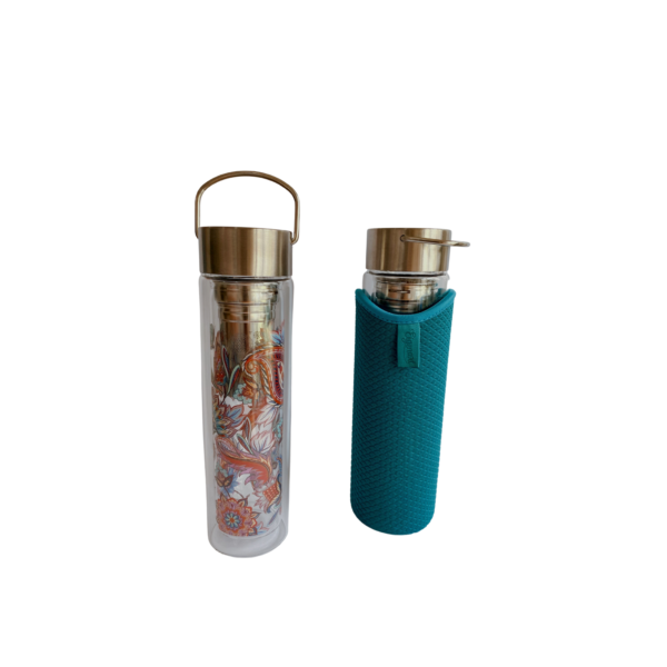 Termo cristal , flowtea filtro y funda 0,35l - Imagen 3