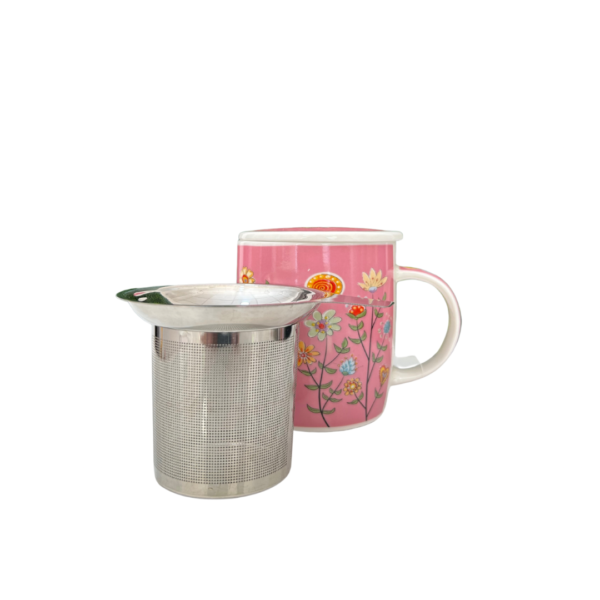 Taza meadow, porcelana 0,32 l. filtro y tapa