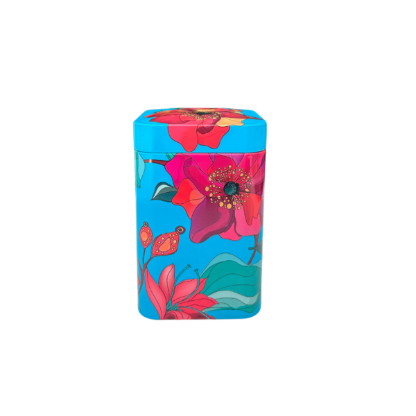 Lata poppy, para 100 gr., azul