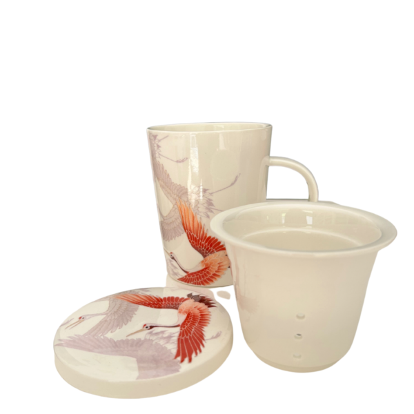 Taza Crane, porcelana. 0,30l filtro tapa porcelana - Imagen 2