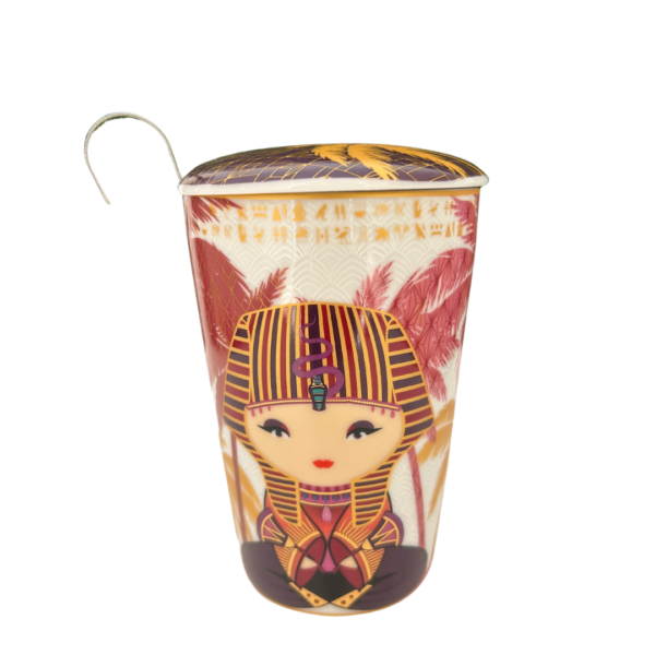 Taza Egipto, porcelana 0,35l filtro tapa