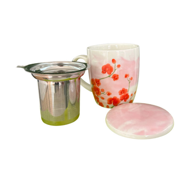 Taza orchid, porcelana 0,32 l. filtro y tapa - Imagen 2