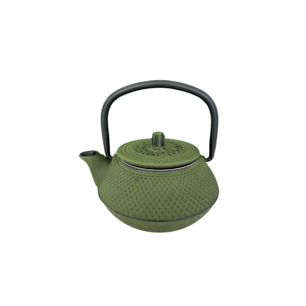 Tetera arare verde, hierro colado