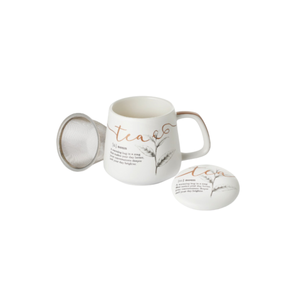 Taza iva, porcelana 0,40 l. filtro y tapa